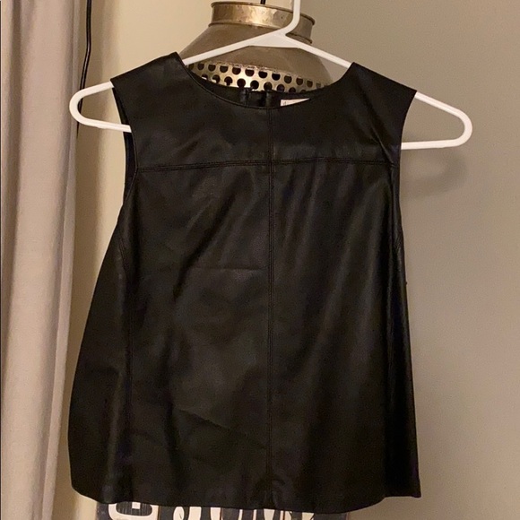 Black Leather Tank - Picture 2 of 4